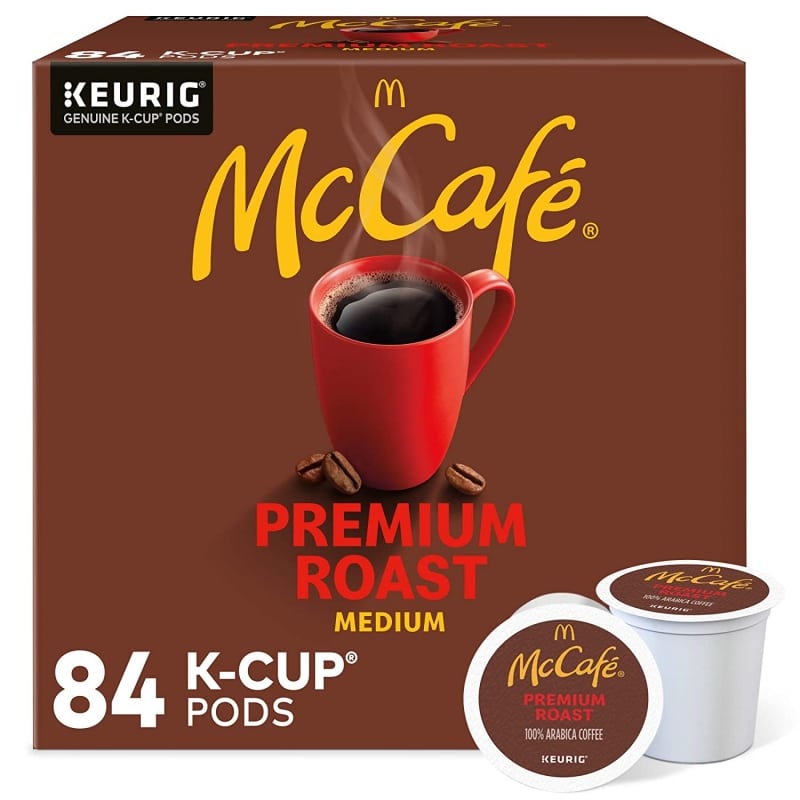 4. McCafe Premium Medium Roast K-Cup Pods 