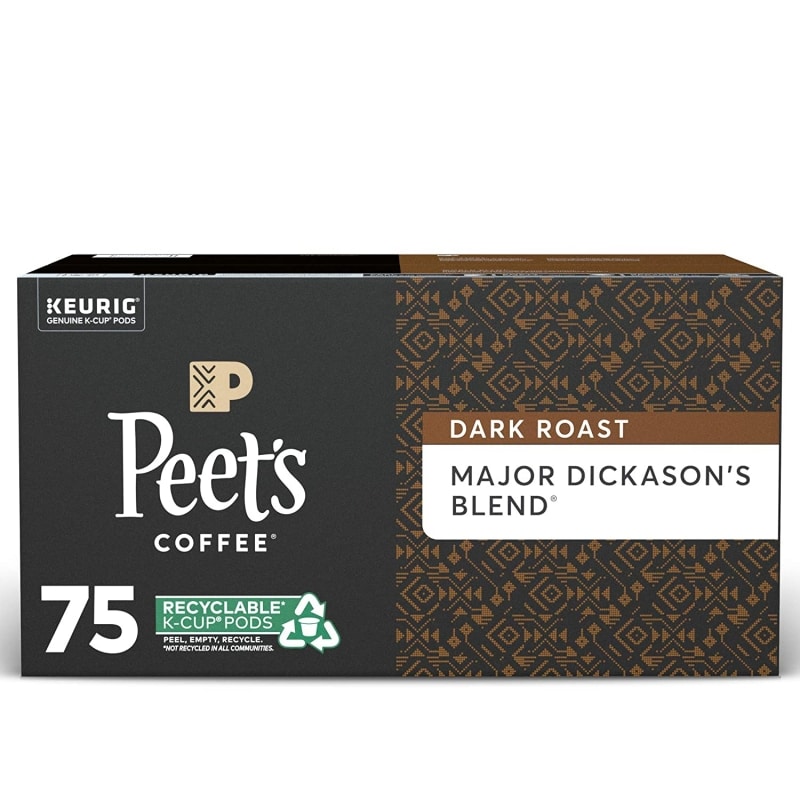 5. Peet’s Coffee Major Dickason's Blend K cups 