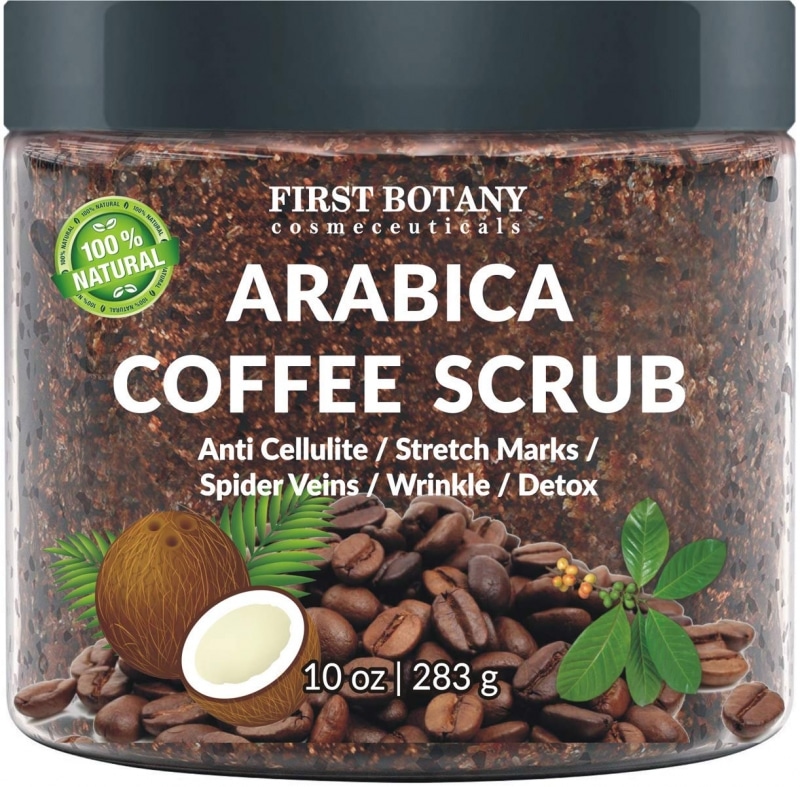 5. 100% Organic Arabic Coffee Scrub With Coffee Grounds