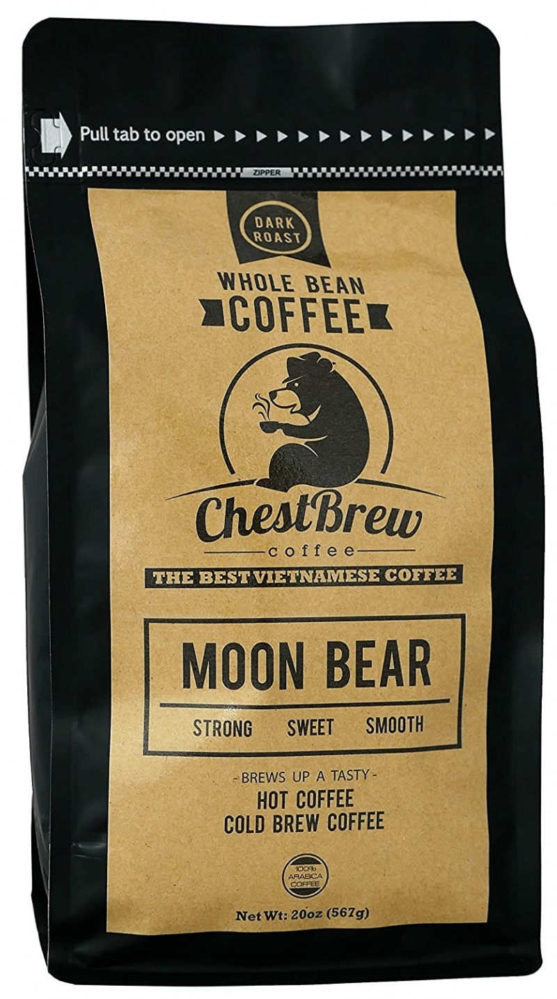 6. Chestbrew Moon Bear Premium Whole Bean Vietnamese Drip Coffee 