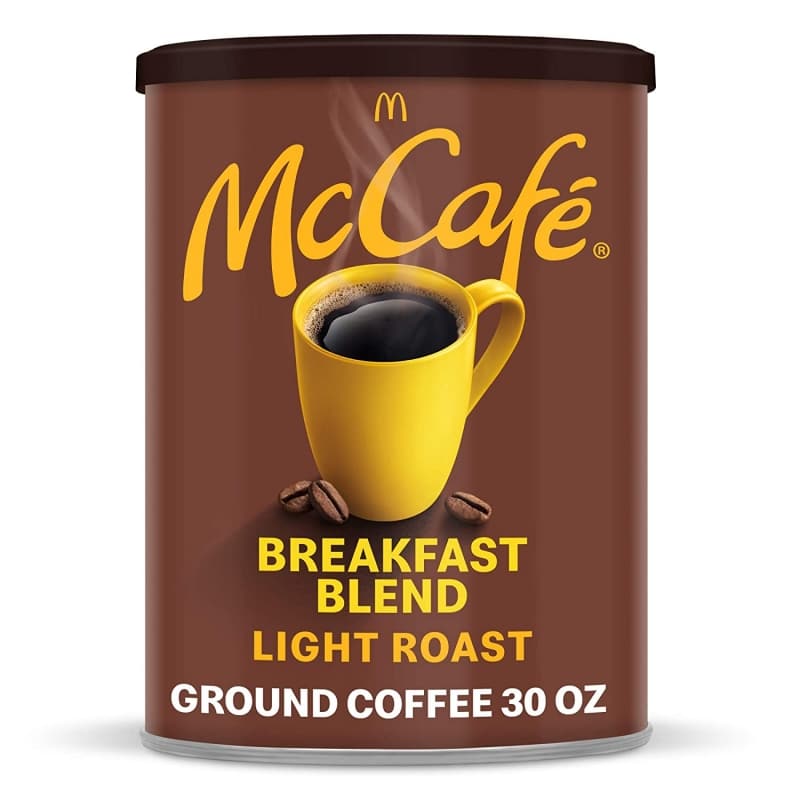 6. McCafé Breakfast Blend Light Roast Ground Coffee