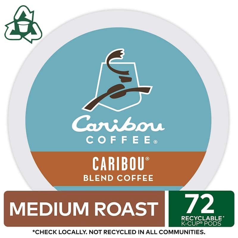 7. Caribou Coffee Blend Keurig K-Cup Pods 