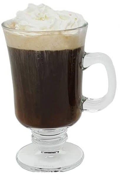 7. LavoHome Irish Coffee Glass Coffee Mugs Footed Regal Shape