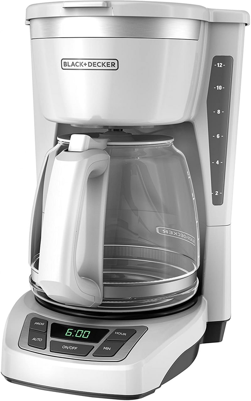 8. Black & Decker CM1160W 12-Cup Programmable Coffeemaker 
