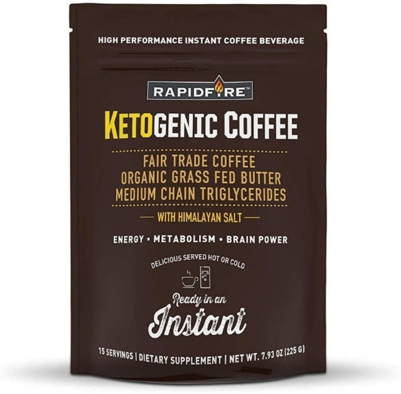 9. Rapid fire Ketogenic Instant Coffee Mix 