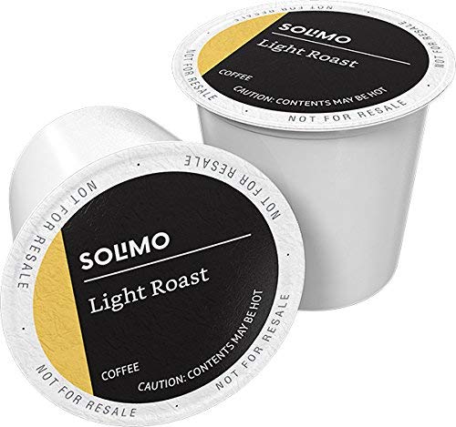 9. Solimo Light Roast Coffee Pods 