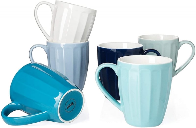 9. Wavy and Big Sweese Coffee Mug Set of 6 