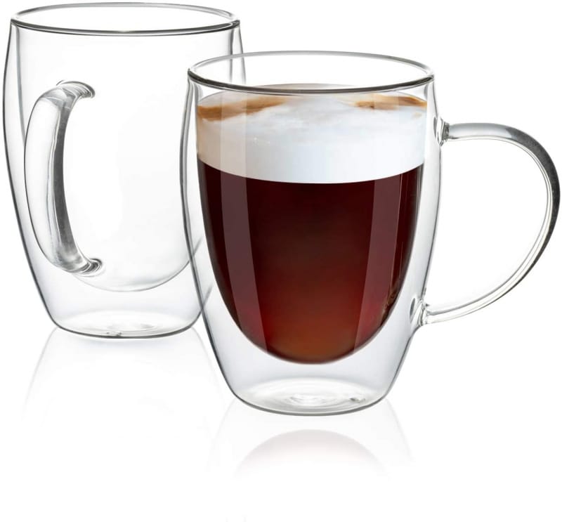 9. MEWAY Double Glass Mugs  