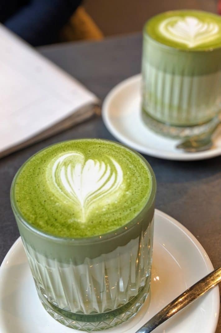 Matcha tea latte