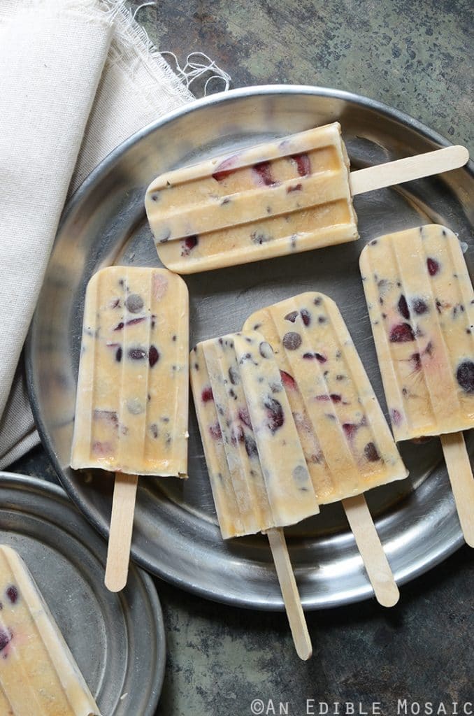 4. Cherry Chocolate Chip Coffee Popsicles