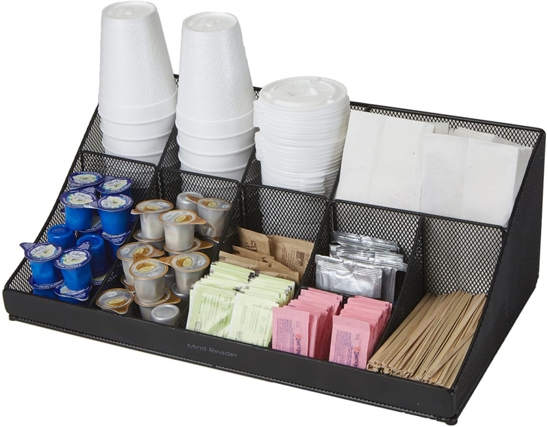 4.   Mind Reader Breakroom Condiment Organizer