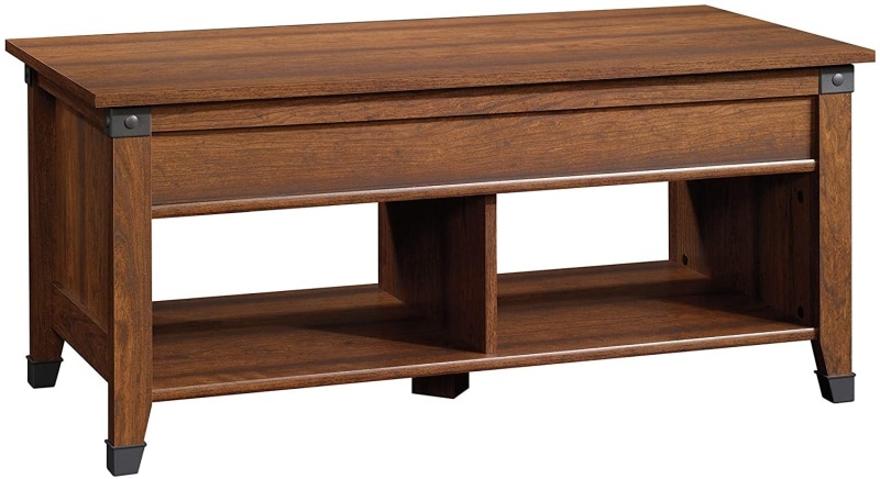 4. Sauder Carson Forge Lift-Top Coffee Table 