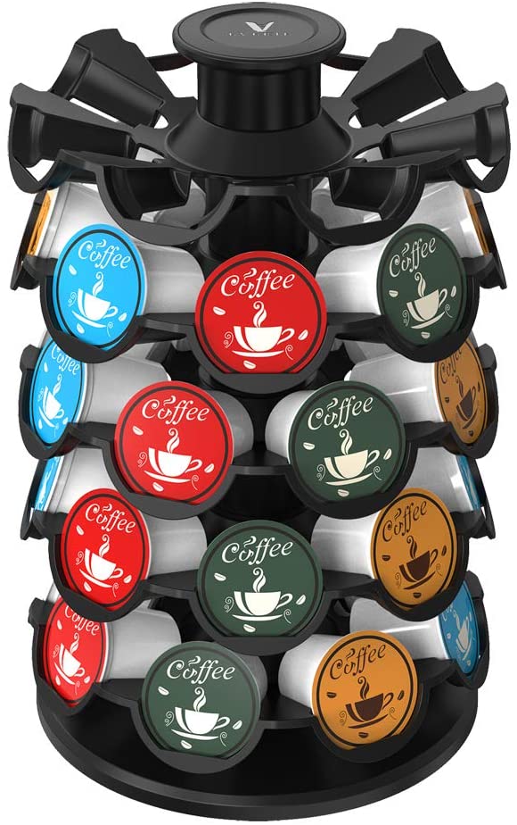 5. Everie Coffee Pod Storage Carousel Holder Organizer