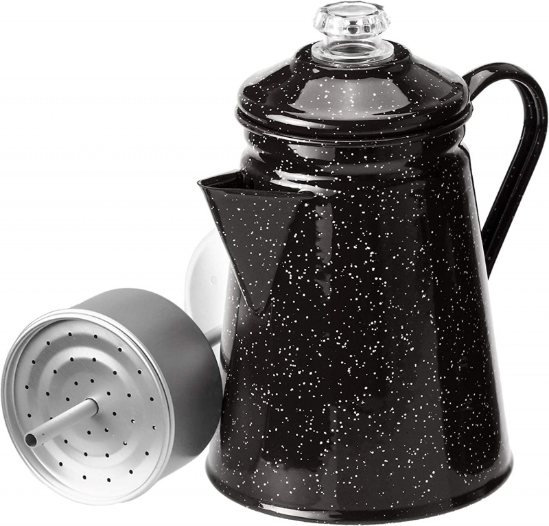 5. GSI Outdoors 12 Cup Enamelware Percolator 