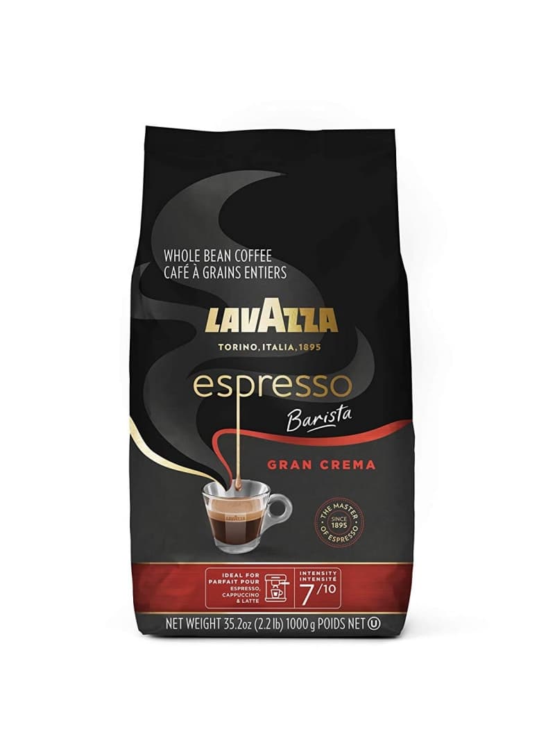 1. Lavazza Espresso Barista Gran Crema Whole Bean Coffee Blend 