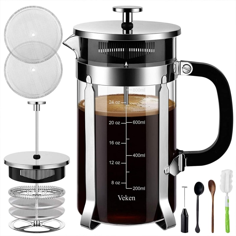 1. Veken French Press Coffee Maker