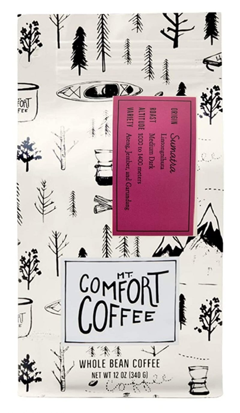 10. Mt. Comfort Coffee Sumatra Bean For Pour-Over 