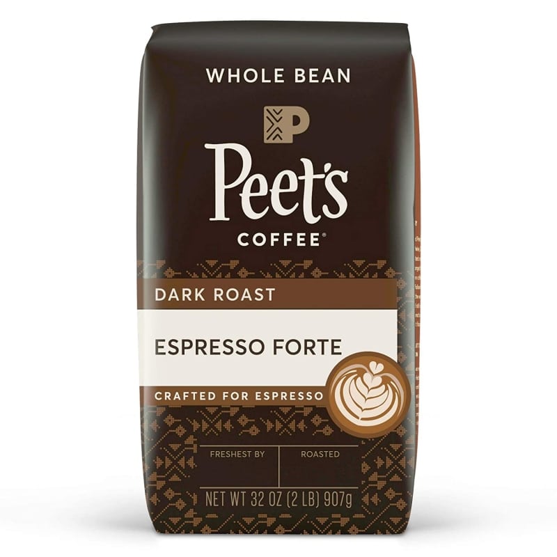 3. Peet's CoffeeEspresso Forte Whole Bean Coffee