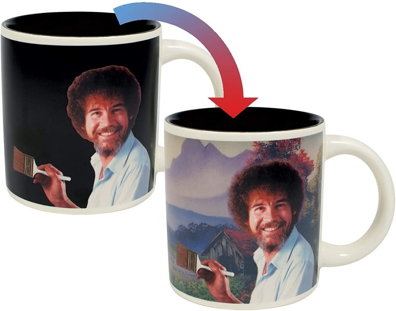 4. Bob Ross Heat Changing Mug