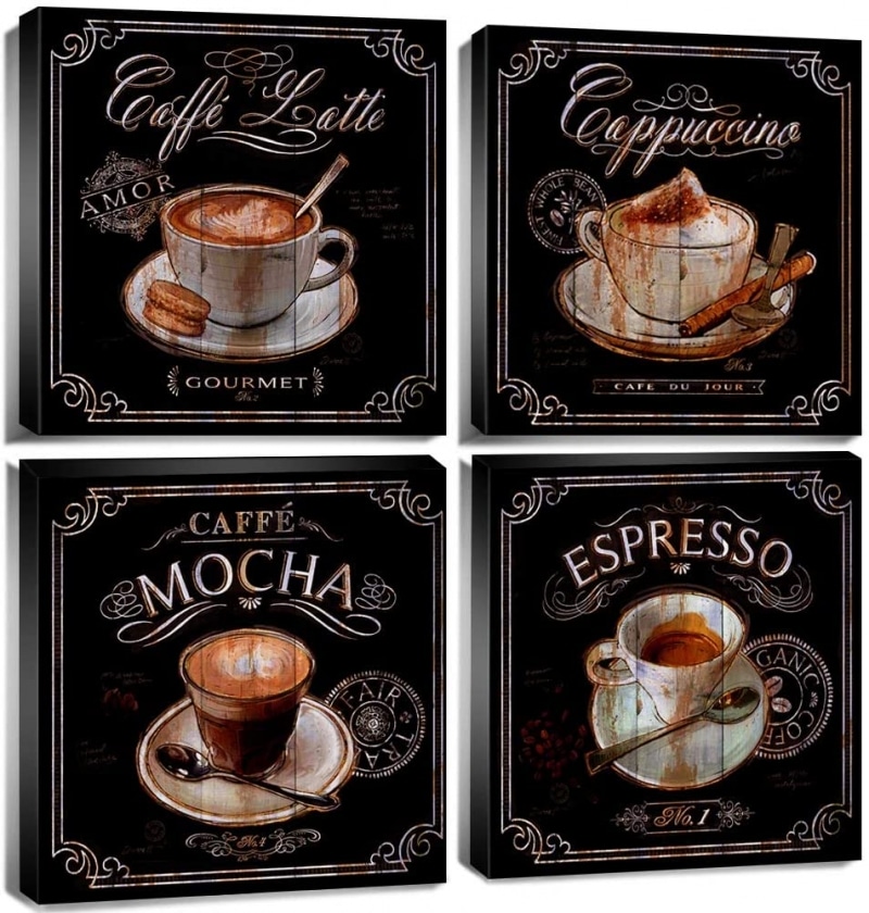 4. Kitchen Wall Decor Coffee Wall Art Coffee Decorations