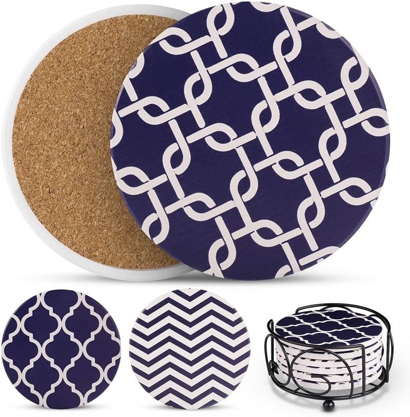 6. Ultimate Hostess Blue Coasters