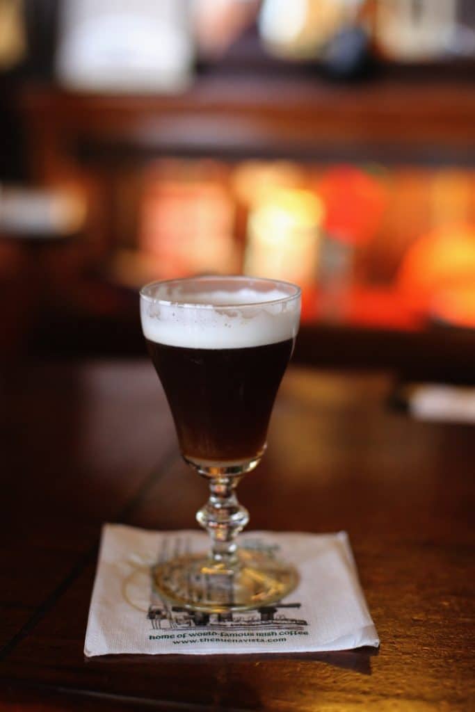 6. Irish coffee ( alcohol )
