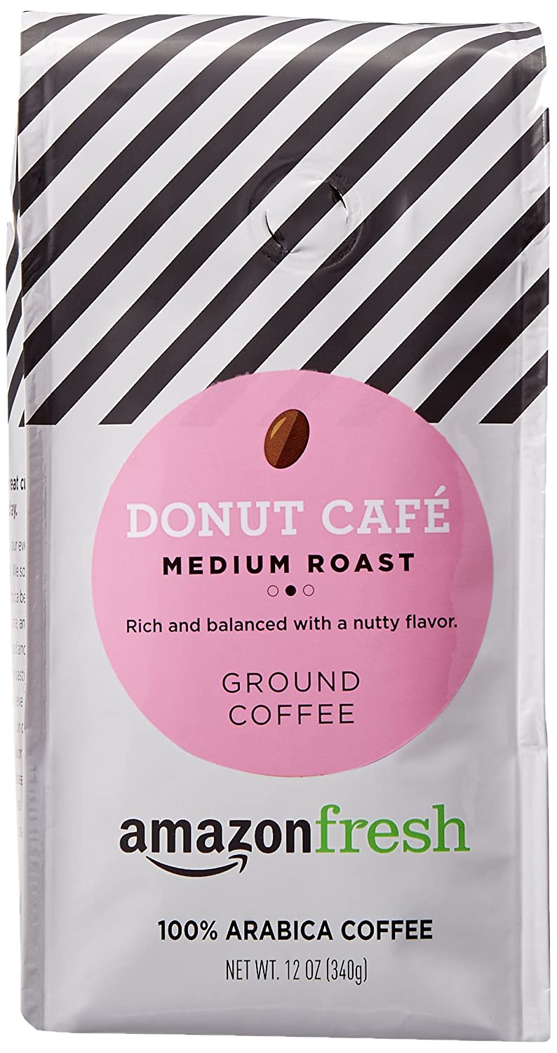 8. AmazonFresh Donut Cafe Cold Brew Ground Coffee