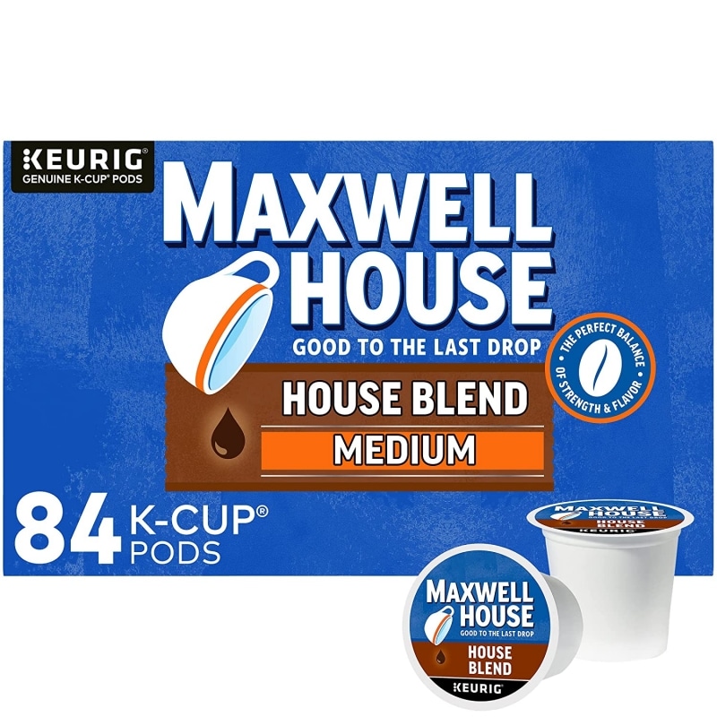 8. Maxwell House House Blend Medium Roast K-Cup Coffee Pods 