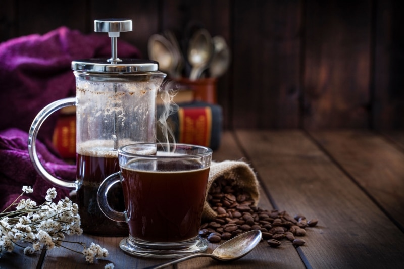 With Different Brewing Methods, How Much Caffeine is in A Cup of Coffee? -d. French Press 
