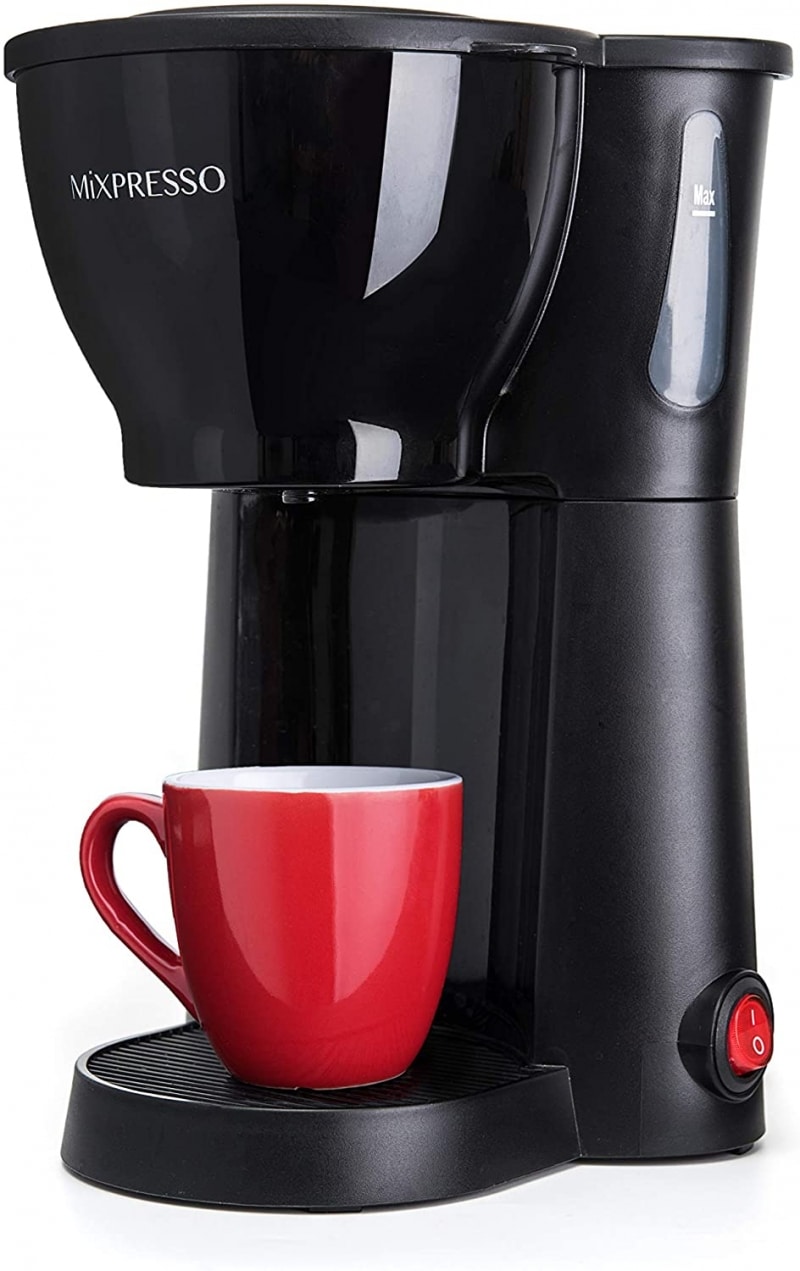 11. Mixpresso Mini Compact Drip Coffee Maker  