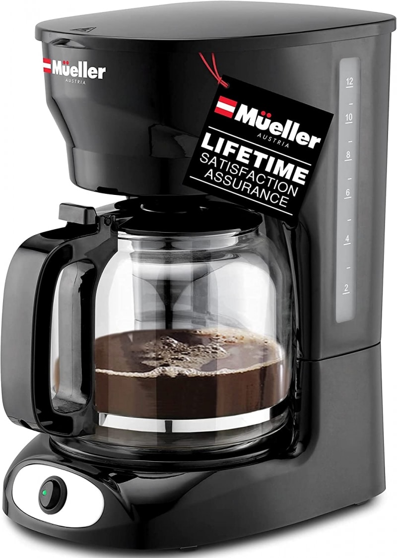 9. Mueller 12-Cup Drip Coffee Maker  