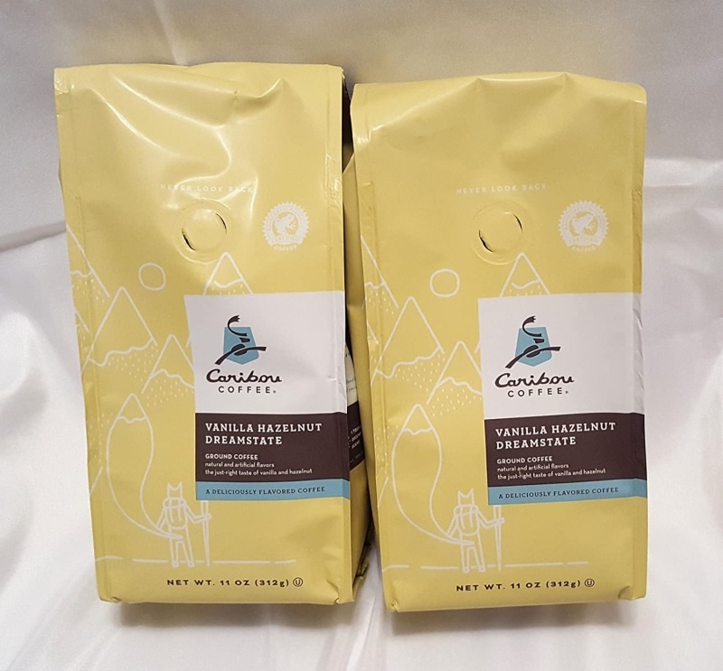 1. Caribou Coffee Flavored Vanilla Hazelnut Dreamstate Coffee 