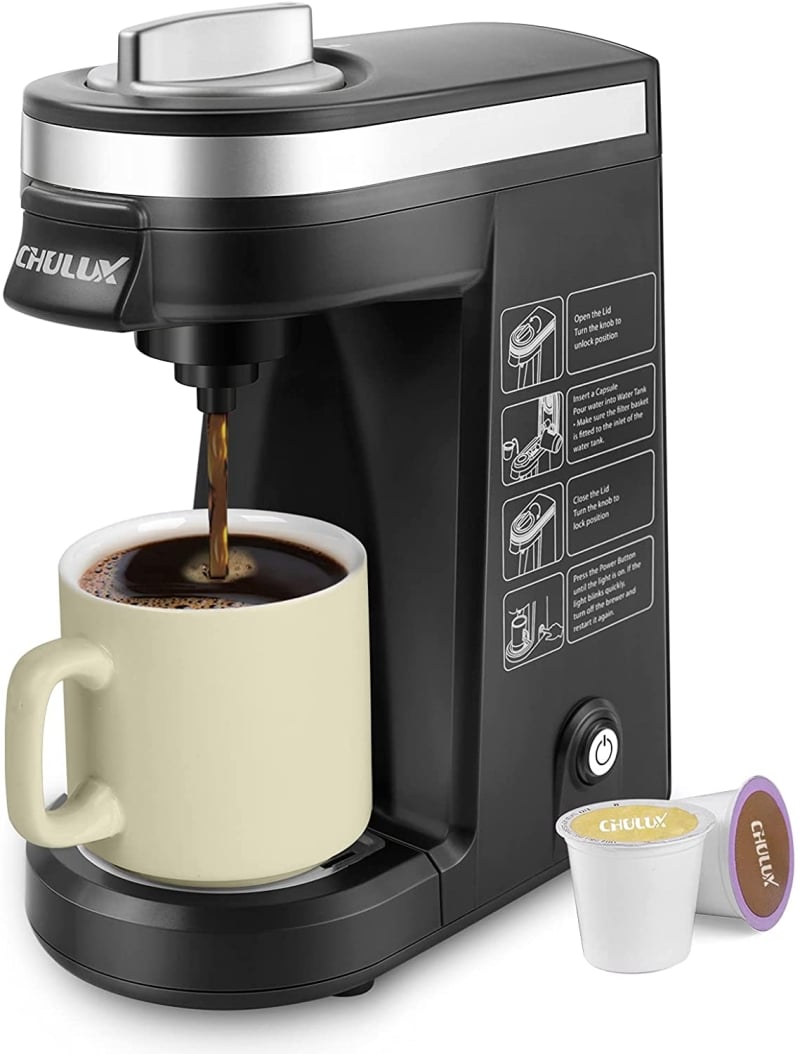 1. CHULUX Single Serve Coffee Maker Brewer   