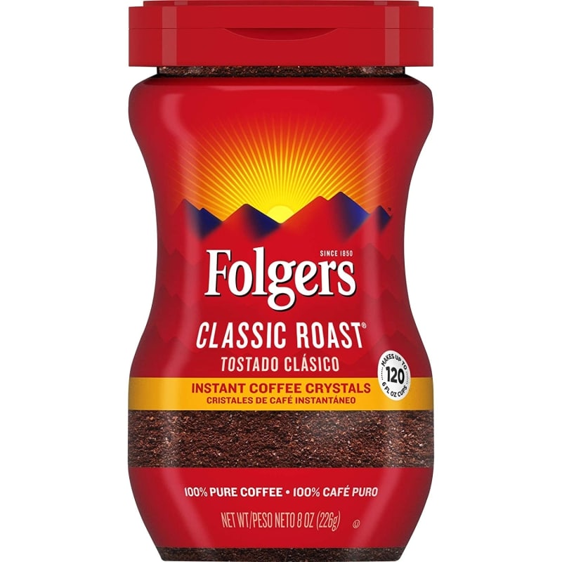 2. Folgers Classic Roast Coffee Instant 
