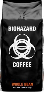 4. Biohazard Whole Bean Coffee 