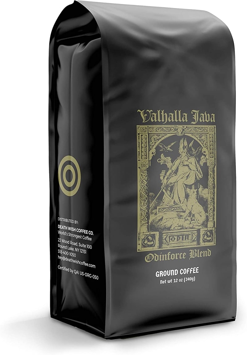 5. Valhalla Java Bagged Coffee Grounds  