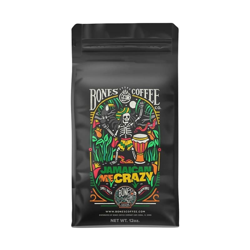 7. Bones Coffee Company Flavored Coffee Beans, Jamaican Me Crazy 