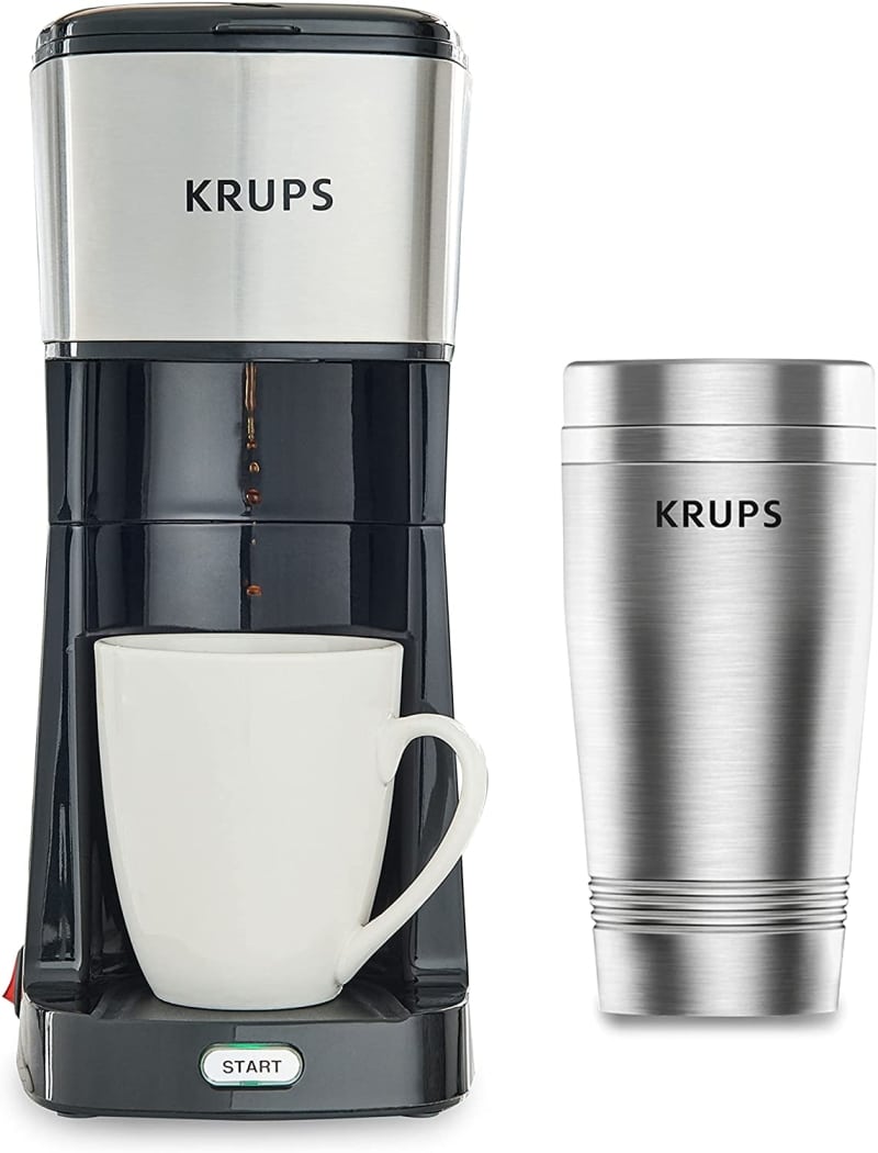 7. KRUPS Simply Brew to Go Single Serve Coffee Machines with Travel Tumbler