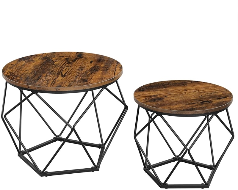 9. VASAGLE Round Coffee Table 