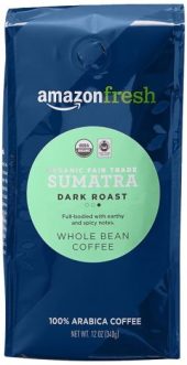 9. AmazonFresh Organic Fair Trade Sumatra  