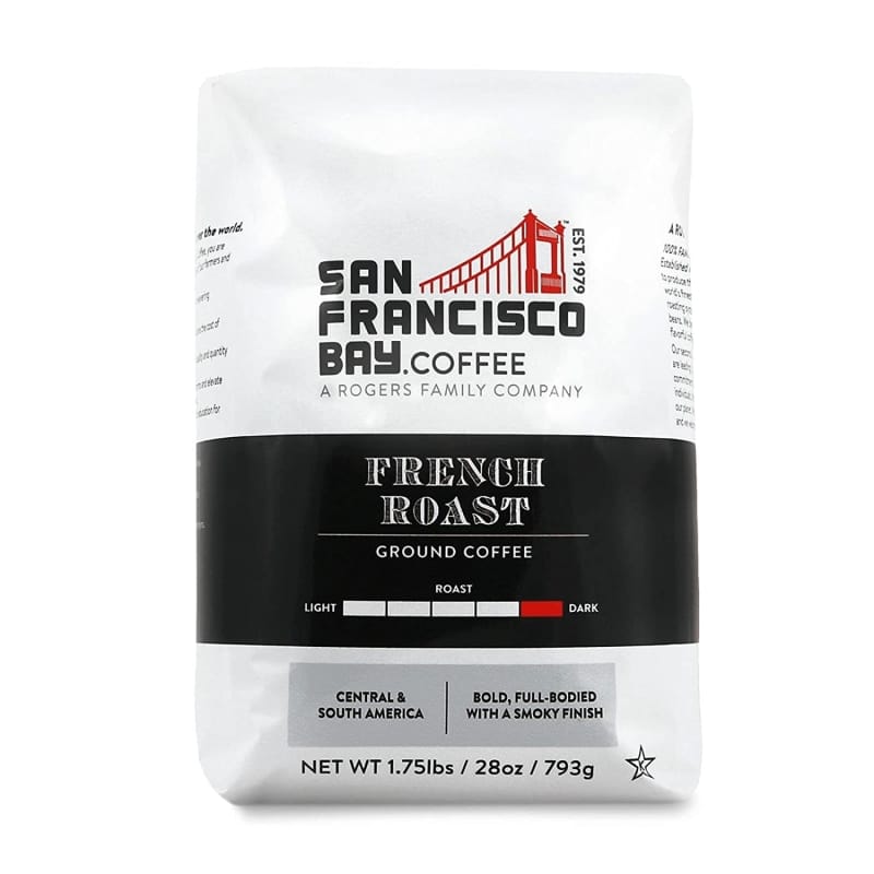 9. SF Bay Coffee French Roast 28 Ounce Ground Dark Roast 