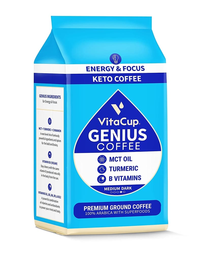 4. VitaCup Genius Keto Ground Coffee  