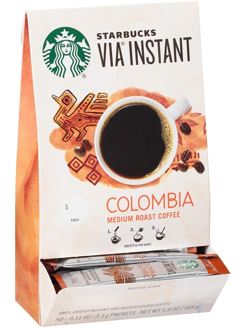 10. Starbucks Via Instant Colombia Medium Roast 