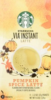 2. Starbucks Via Instant Pumpkin Spice Latte 