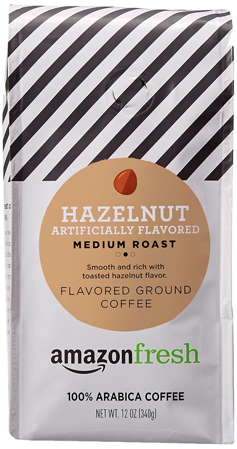 7. AmazonFresh Hazelnut Flavored Coffee 