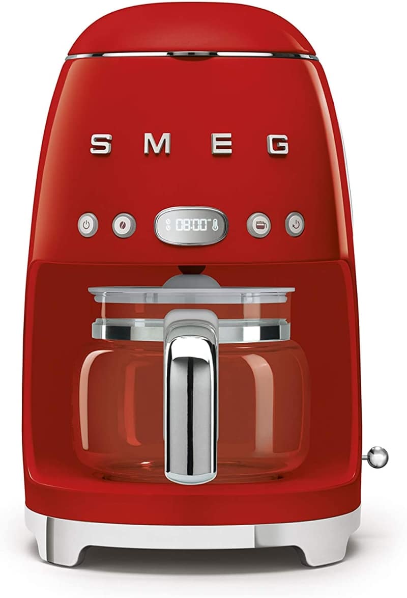 1. Red Smeg Drip Coffee Maker 