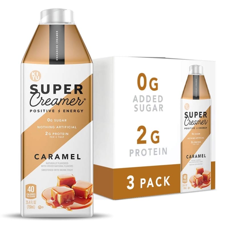 3.  SUPER COFFEE Keto Coffee Creamer, Caramel