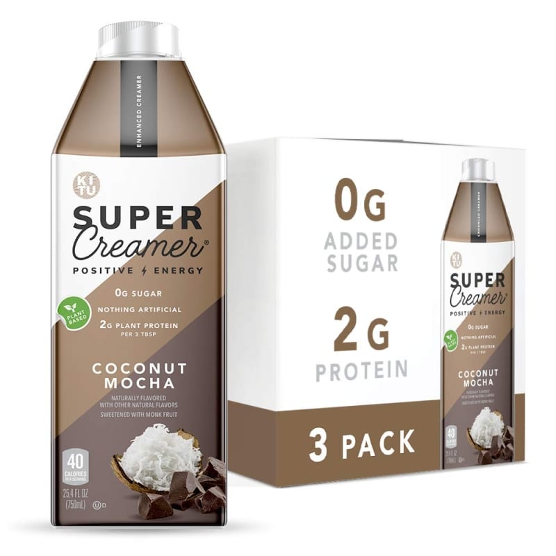 4. Super Coffee Plant Based Keto Coffee Creamer, Coconut Mocha