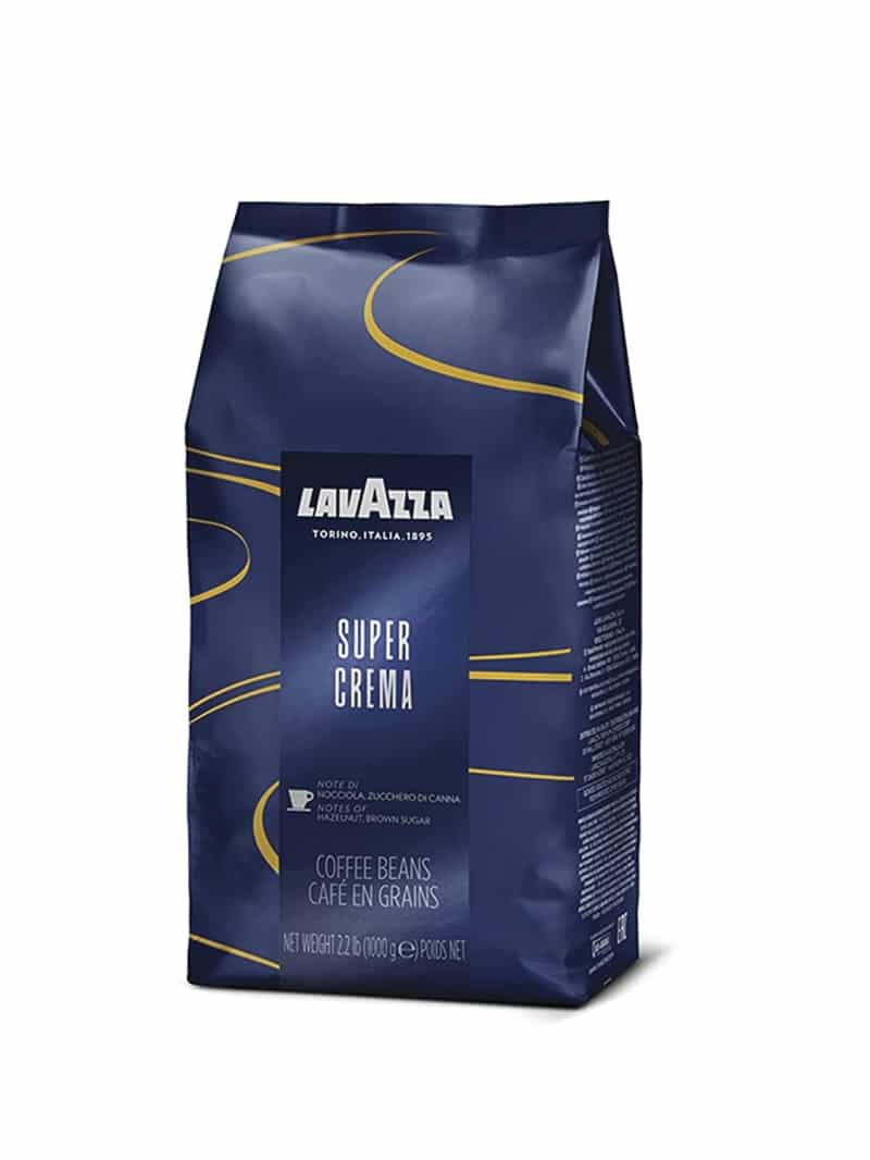 5. Lavazza Super Crema Whole Bean Coffee Blend 