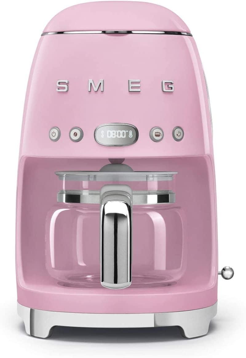 5. Pink Smeg Drip Coffee Maker 